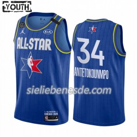Kinder NBA Milwaukee Bucks Trikot Giannis Antetokounmpo 34 2020 All-Star Jordan Brand Blau Swingman